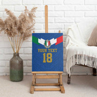 Custom Italy Football Canvas Wall Art Come On Gli Azzurri
