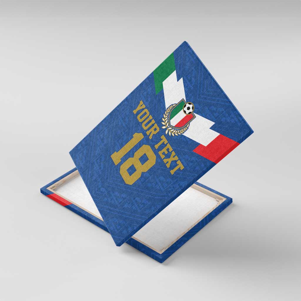 Custom Italy Football Canvas Wall Art Come On Gli Azzurri