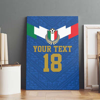 Custom Italy Football Canvas Wall Art Come On Gli Azzurri