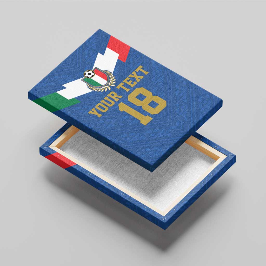 Custom Italy Football Canvas Wall Art Come On Gli Azzurri