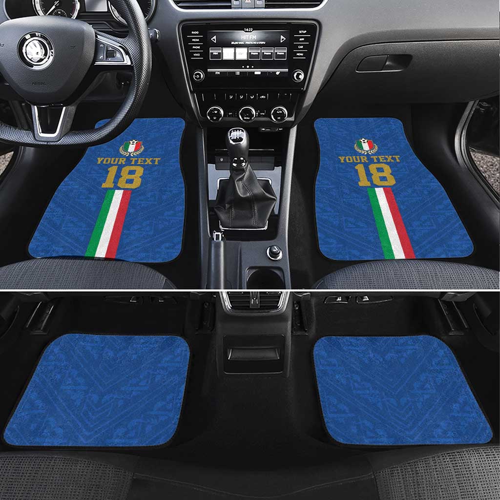 Custom Italy Football Car Mats Come On Gli Azzurri
