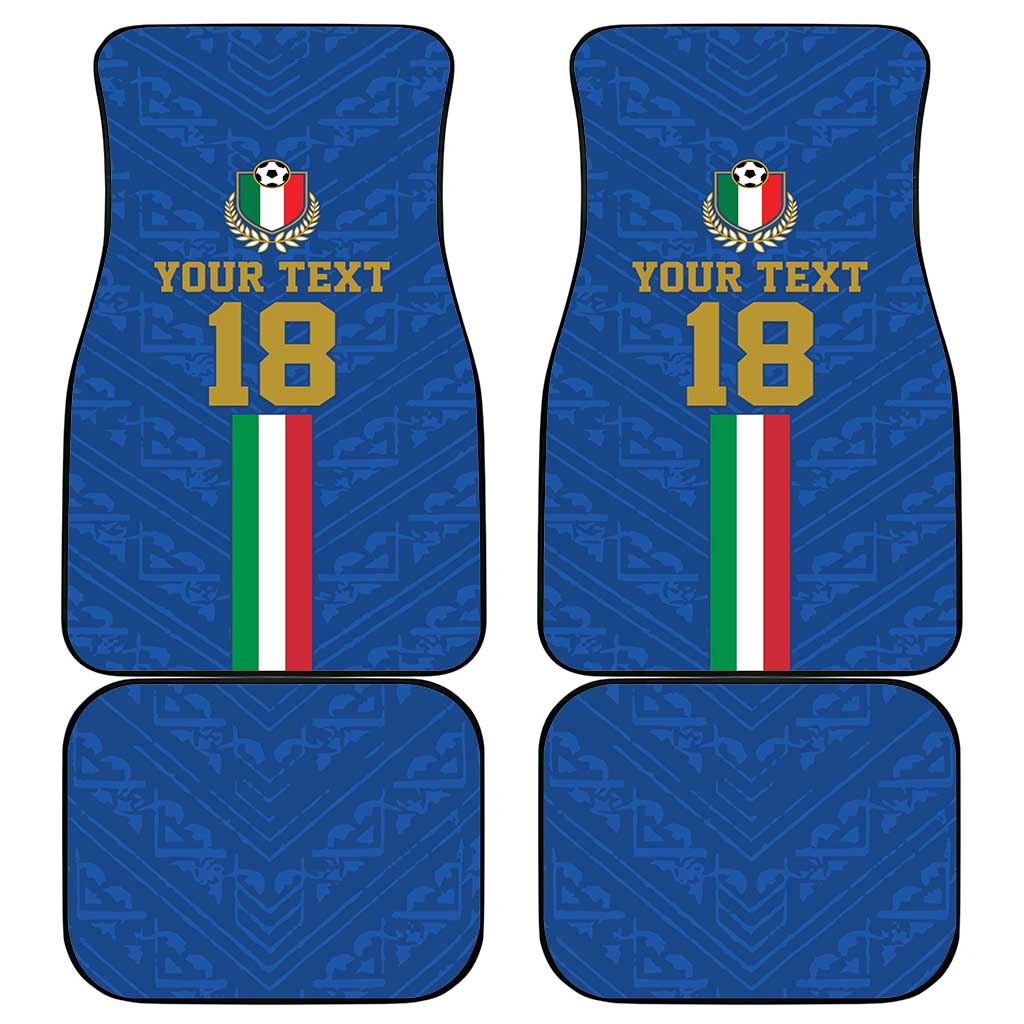 Custom Italy Football Car Mats Come On Gli Azzurri