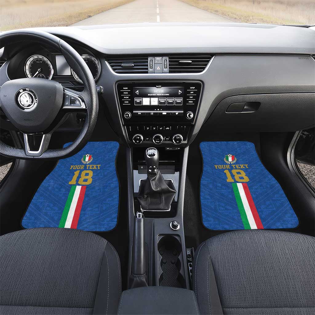 Custom Italy Football Car Mats Come On Gli Azzurri