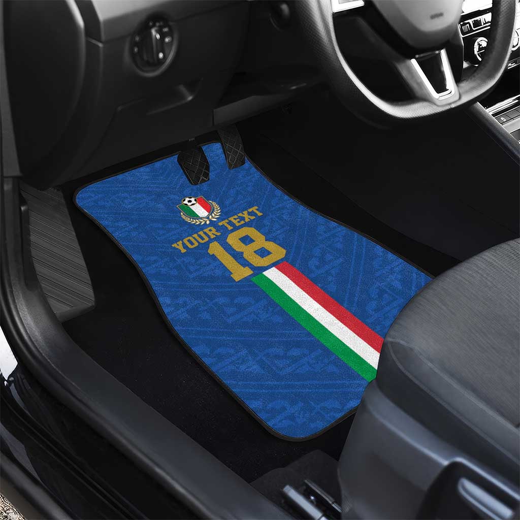 Custom Italy Football Car Mats Come On Gli Azzurri