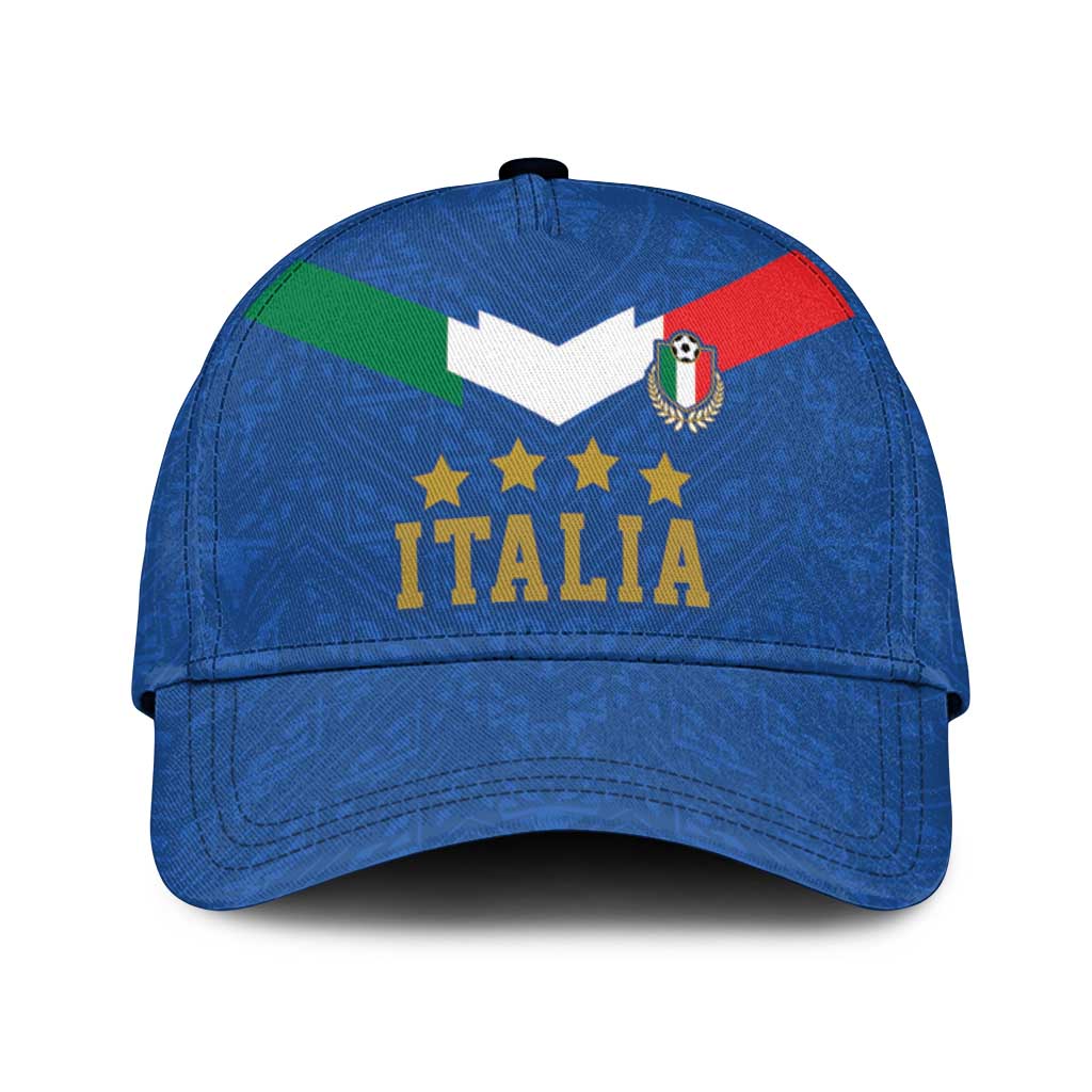 Custom Italy Football Classic Cap Come On Gli Azzurri - Wonder Print Shop