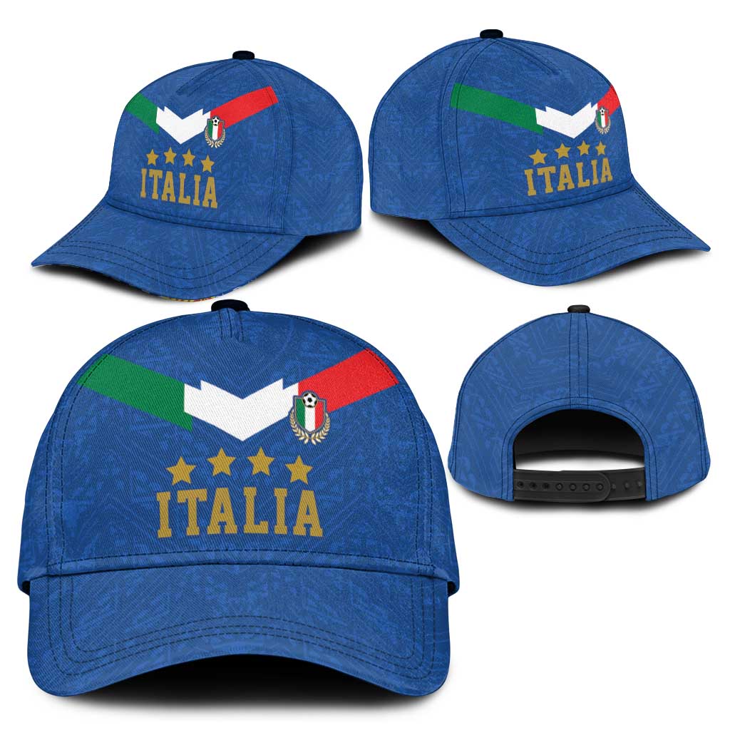 Custom Italy Football Classic Cap Come On Gli Azzurri - Wonder Print Shop