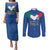 Custom Italy Football Couples Matching Puletasi and Long Sleeve Button Shirt Come On Gli Azzurri