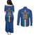 Custom Italy Football Couples Matching Puletasi and Long Sleeve Button Shirt Come On Gli Azzurri