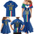 Custom Italy Football Family Matching Mermaid Dress and Hawaiian Shirt Come On Gli Azzurri
