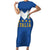 Custom Italy Football Family Matching Short Sleeve Bodycon Dress and Hawaiian Shirt Come On Gli Azzurri