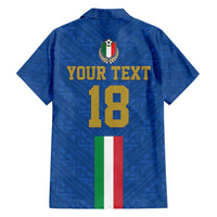 Custom Italy Football Family Matching Tank Maxi Dress and Hawaiian Shirt Come On Gli Azzurri