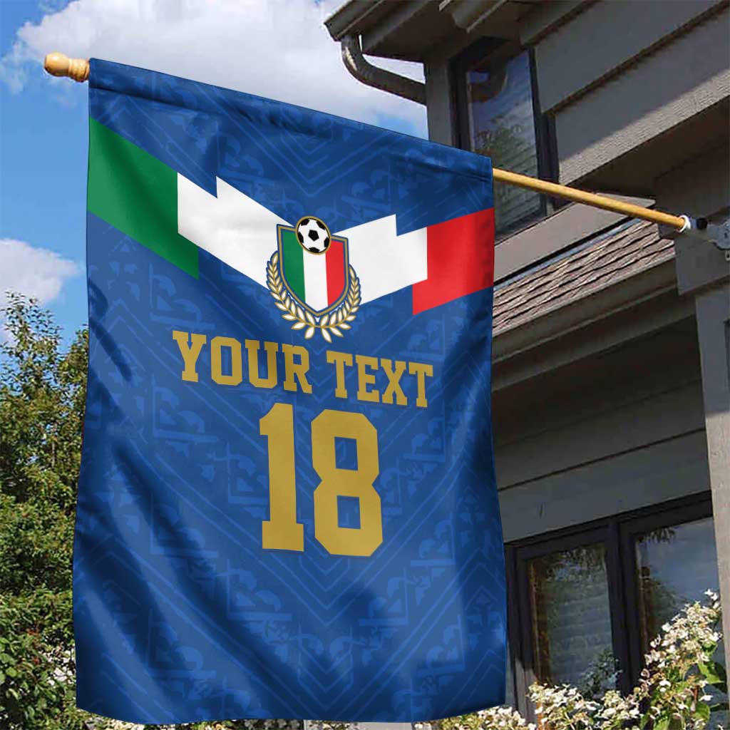 Custom Italy Football Garden Flag Come On Gli Azzurri