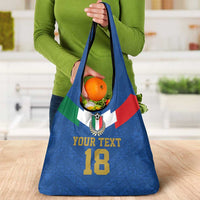 Custom Italy Football Grocery Bag Come On Gli Azzurri