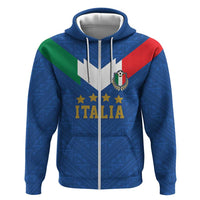 Custom Italy Football Hoodie Come On Gli Azzurri