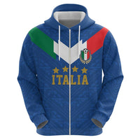 Custom Italy Football Hoodie Come On Gli Azzurri