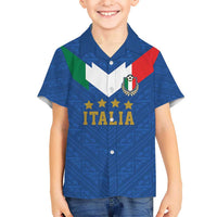 Custom Italy Football Kid Hawaiian Shirt Come On Gli Azzurri