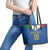Custom Italy Football Leather Tote Bag Come On Gli Azzurri