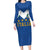 Custom Italy Football Long Sleeve Bodycon Dress Come On Gli Azzurri