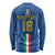 Custom Italy Football Long Sleeve Shirt Come On Gli Azzurri
