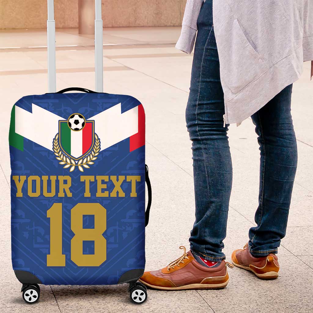 Custom Italy Football Luggage Cover Come On Gli Azzurri