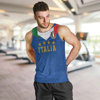 Custom Italy Football Men Tank Top Come On Gli Azzurri