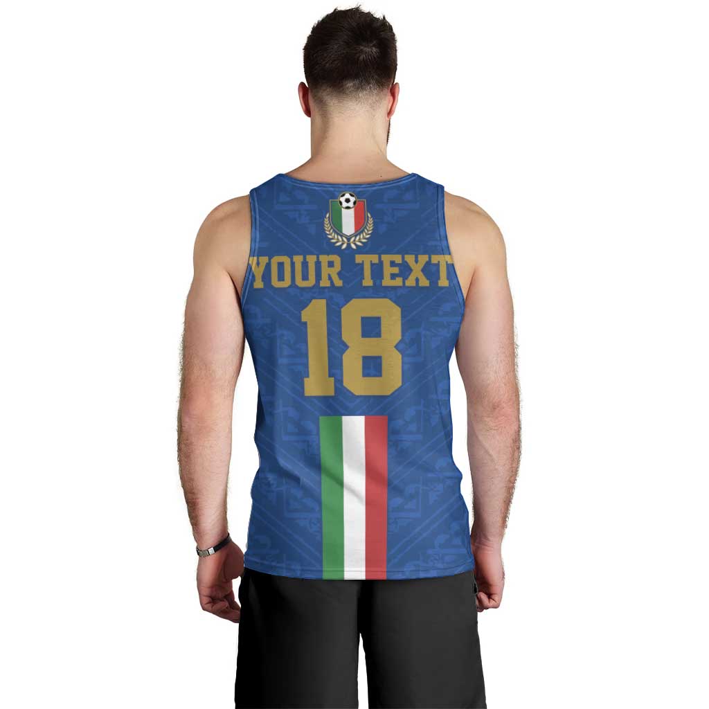 Custom Italy Football Men Tank Top Come On Gli Azzurri