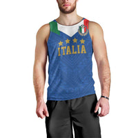 Custom Italy Football Men Tank Top Come On Gli Azzurri