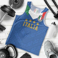 Custom Italy Football Men Tank Top Come On Gli Azzurri