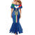 Custom Italy Football Mermaid Dress Come On Gli Azzurri