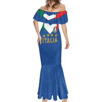 Custom Italy Football Mermaid Dress Come On Gli Azzurri