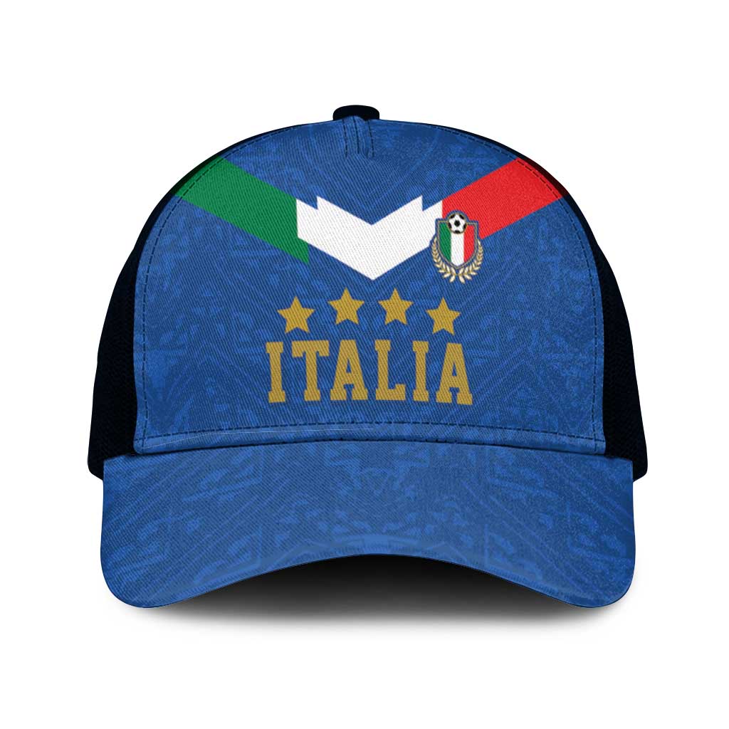 Custom Italy Football Mesh Trucker Cap Come On Gli Azzurri - Wonder Print Shop