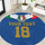Custom Italy Football Round Carpet Come On Gli Azzurri
