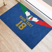 Custom Italy Football Rubber Doormat Come On Gli Azzurri