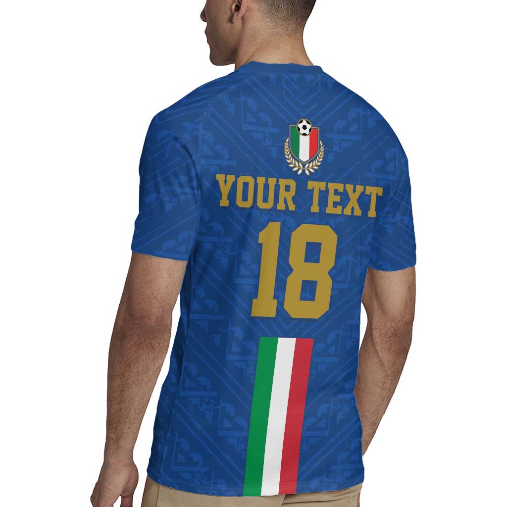 Custom Italy Football Rugby Jersey Come On Gli Azzurri