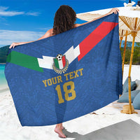Custom Italy Football Sarong Come On Gli Azzurri