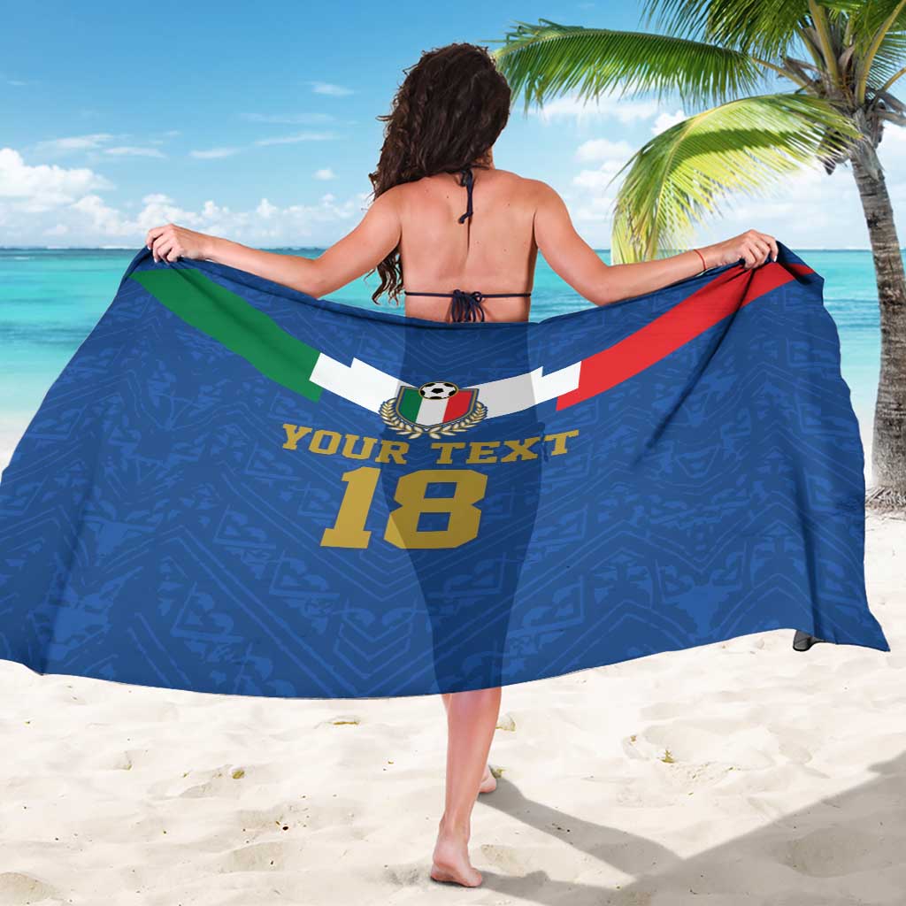 Custom Italy Football Sarong Come On Gli Azzurri