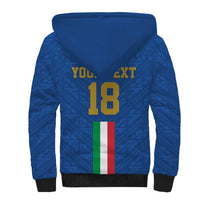 Custom Italy Football Sherpa Hoodie Come On Gli Azzurri