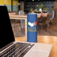 Custom Italy Football Skinny Tumbler Come On Gli Azzurri