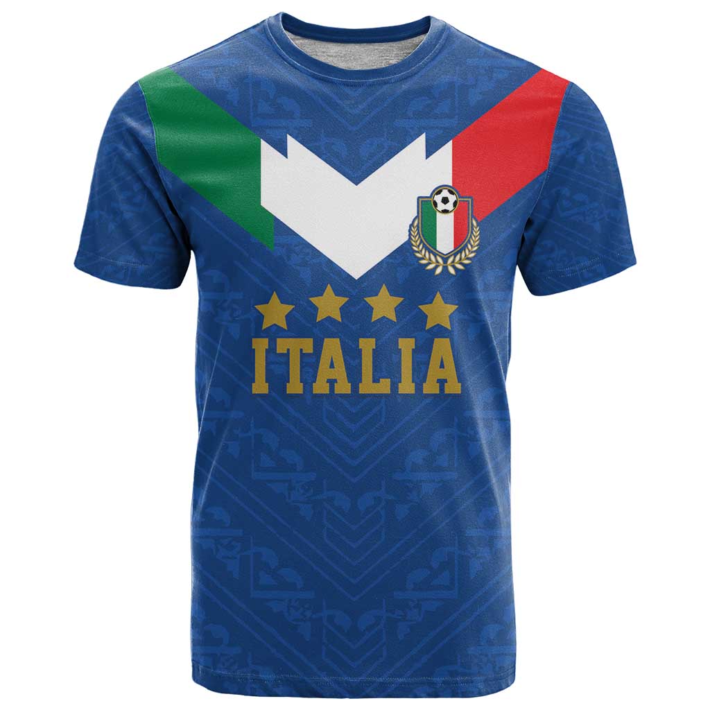 Custom Italy Football T Shirt Come On Gli Azzurri