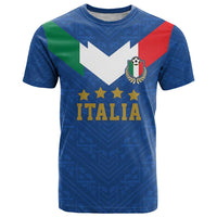 Custom Italy Football T Shirt Come On Gli Azzurri