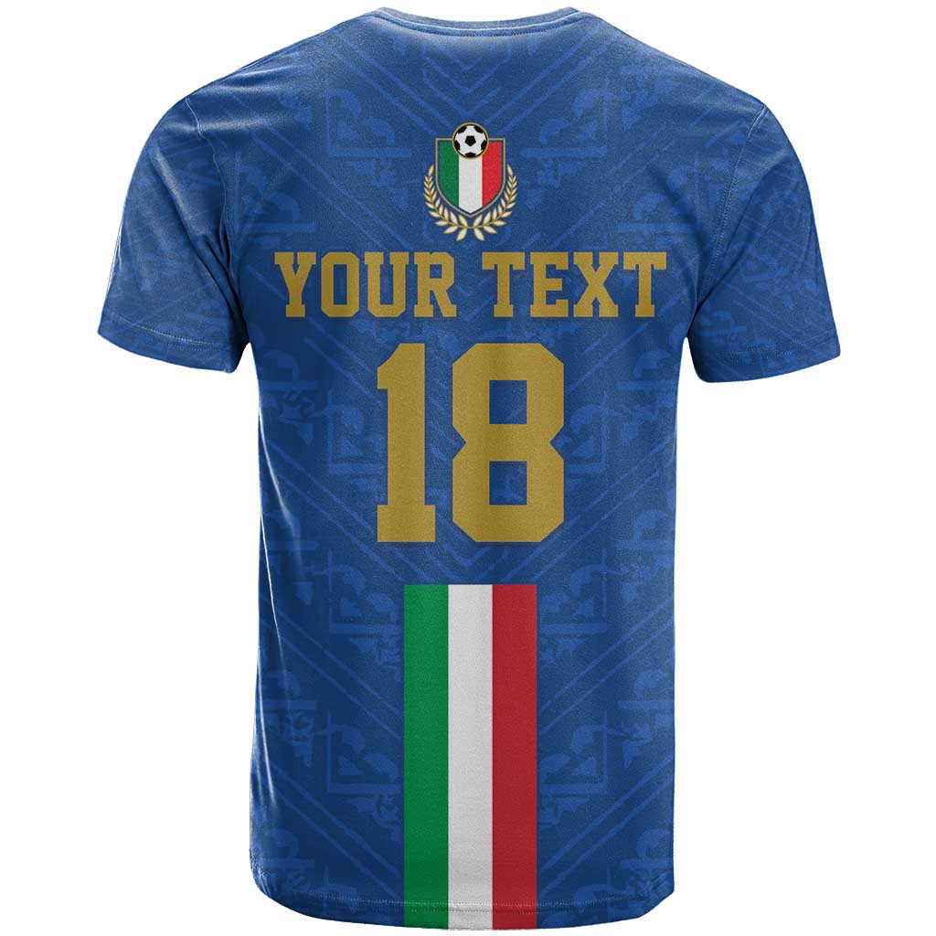 Custom Italy Football T Shirt Come On Gli Azzurri