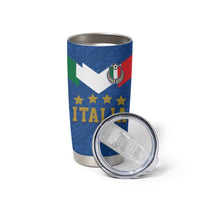 Custom Italy Football Tumbler Cup Come On Gli Azzurri