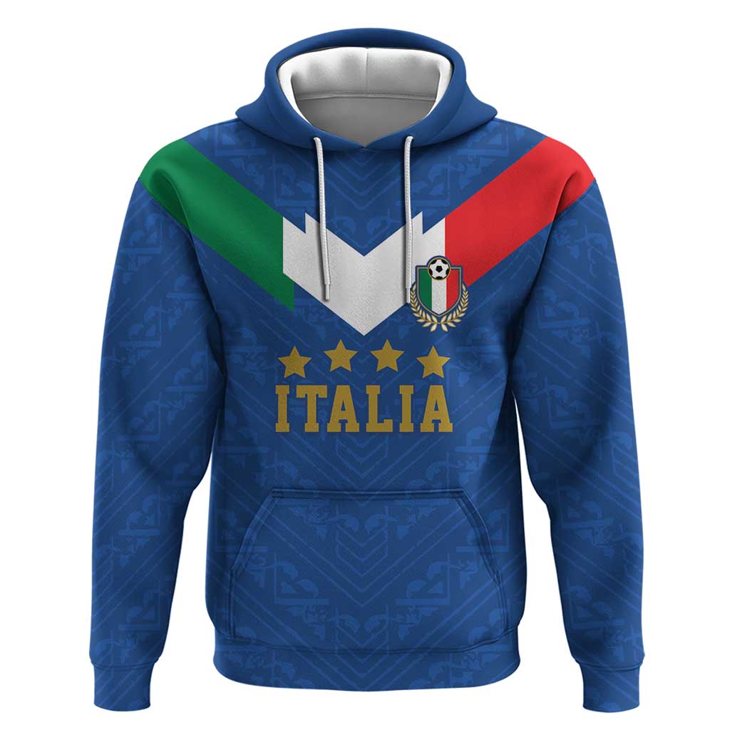 Custom Italy Football Zip Hoodie Come On Gli Azzurri