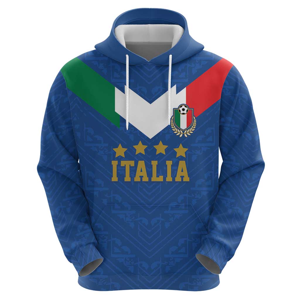 Custom Italy Football Zip Hoodie Come On Gli Azzurri