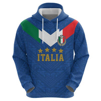 Custom Italy Football Zip Hoodie Come On Gli Azzurri