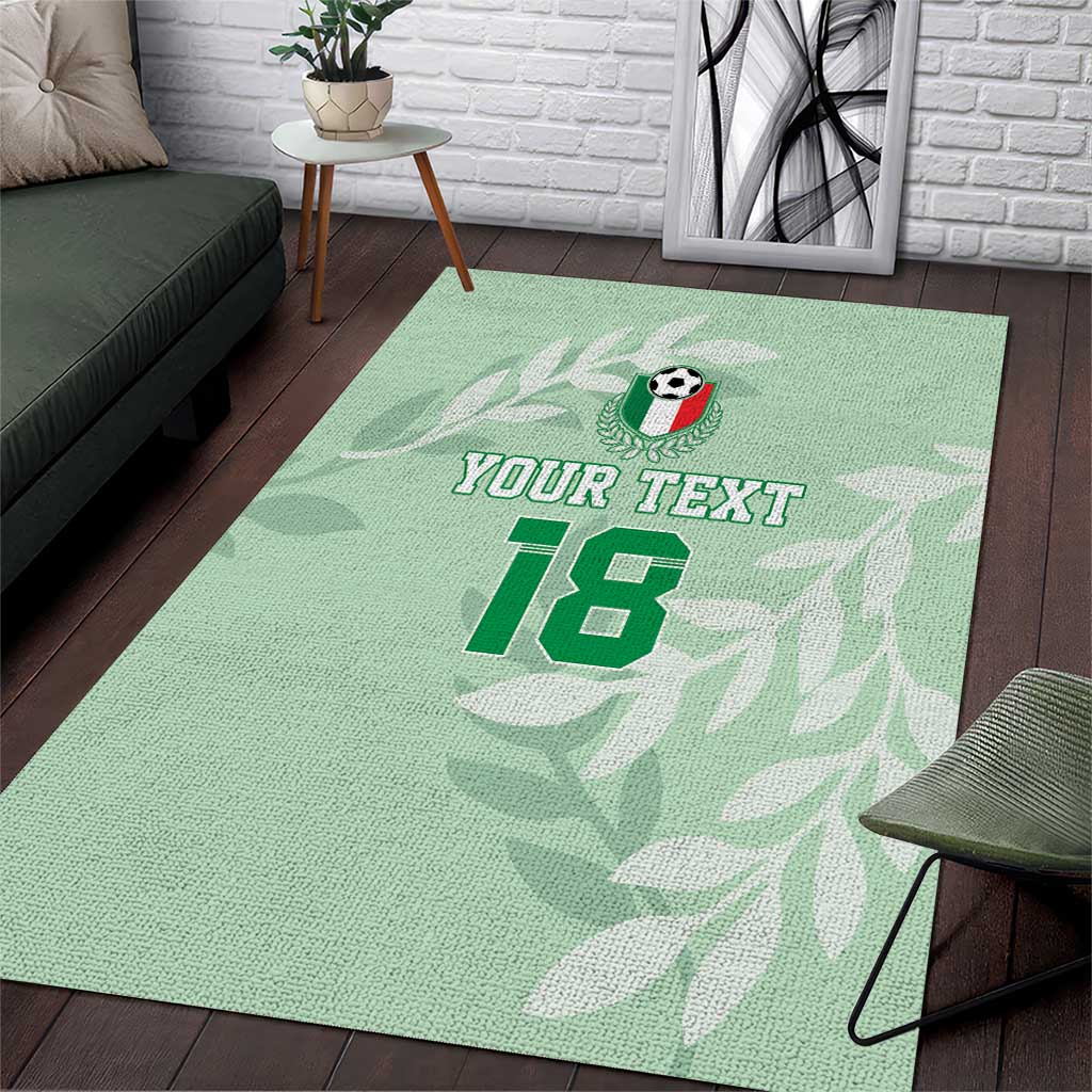 Custom Italy Football Area Rug Nazionale di calcio dell'Italia