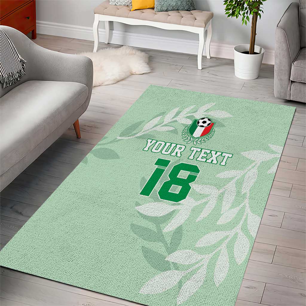 Custom Italy Football Area Rug Nazionale di calcio dell'Italia