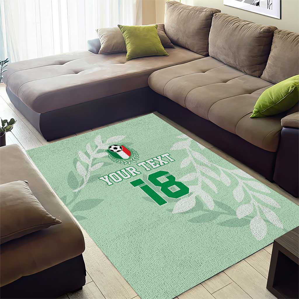 Custom Italy Football Area Rug Nazionale di calcio dell'Italia