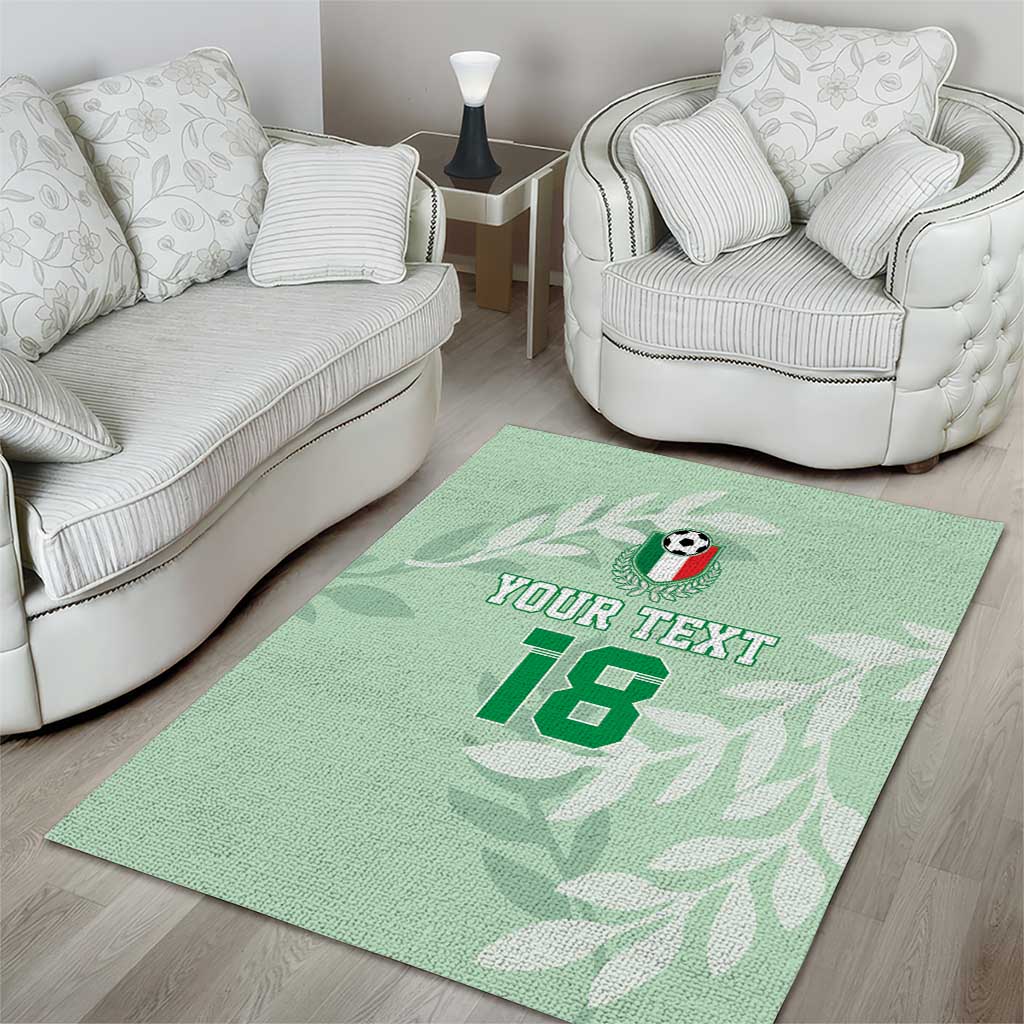 Custom Italy Football Area Rug Nazionale di calcio dell'Italia