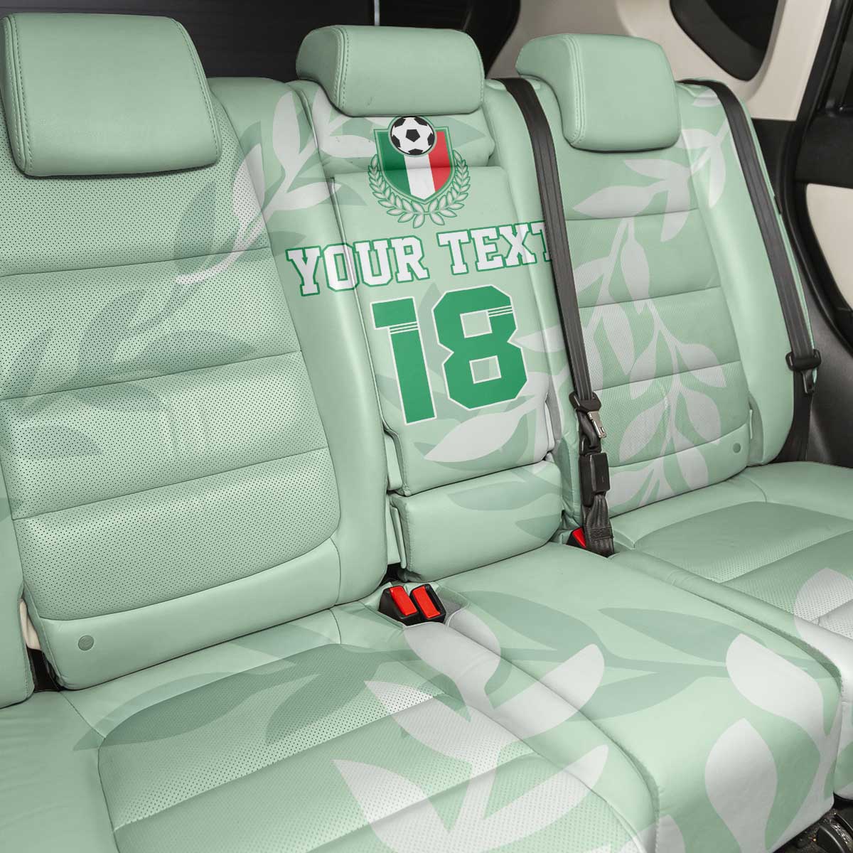 Custom Italy Football Back Car Seat Cover Nazionale di calcio dell'Italia